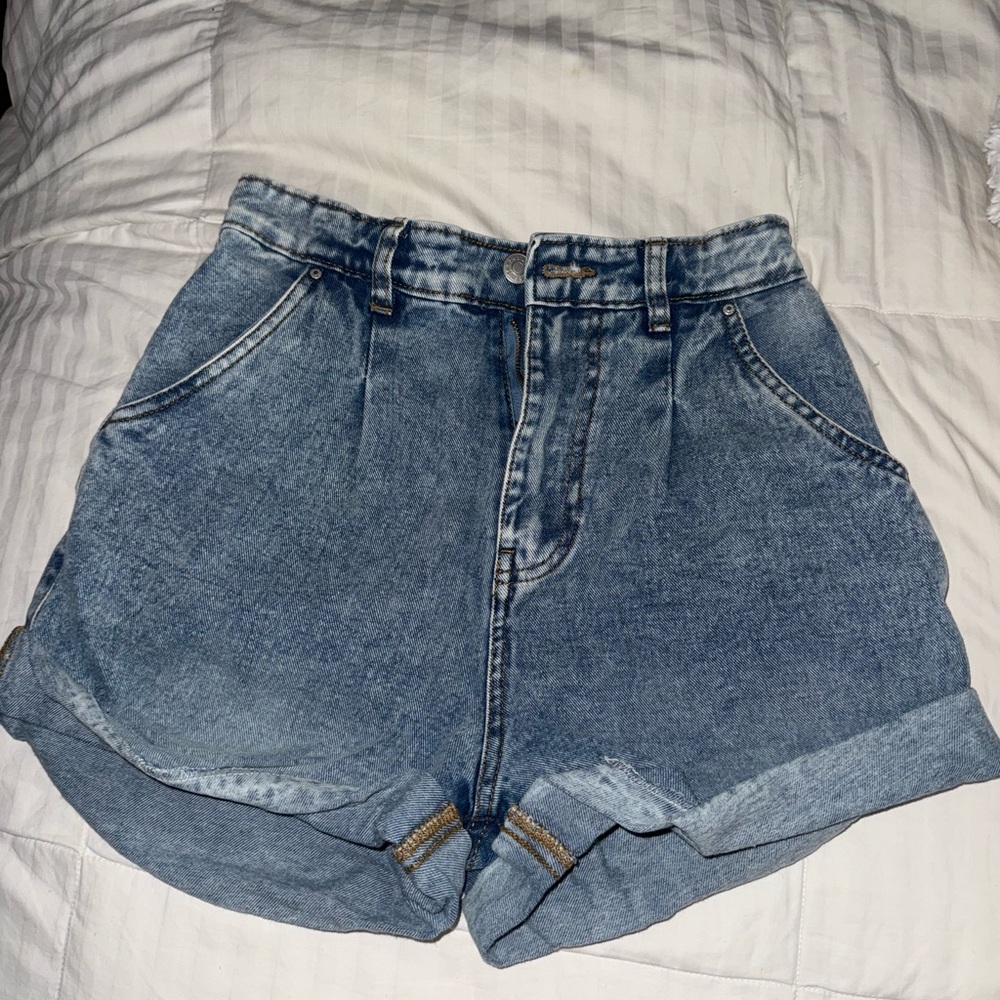 Refuge Blue Jean Shorts High-Waisted Vintage Style